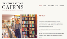 Featherstone Cairns - Website Design by Cristina Schek