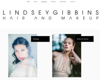 Portfolio - Lindsey Gibbins - responsive web design by Cristina Schek