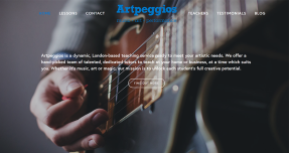 Artpeggios - Tuition School in London, responsive web design by Cristina Schek